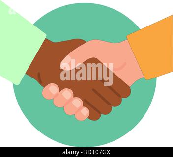 Handshake Agreement Vector Illustration Stock Vector