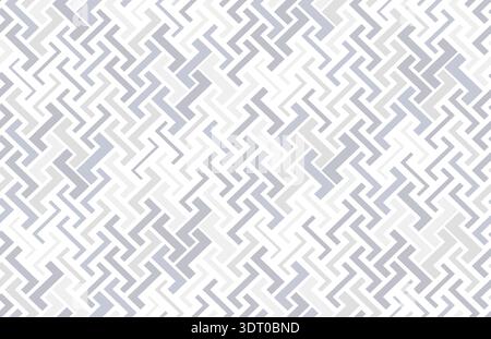 Abstract geometric pattern with stripes, lines. Seamless vector background. White and grey, color ornament. Simple lattice graphic design Stock Vector