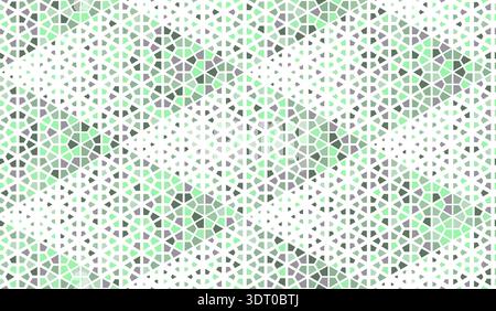 Abstract geometric pattern. Seamless vector background. White and green halftone. Graphic modern pattern. Simple lattice graphic design Stock Vector