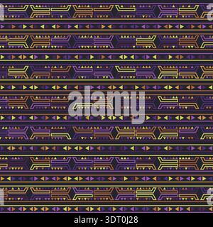 Seamless colorful pattern in Mexican and Asian style. Template for texture, textiles, decorations, postcards, posters and interior design Idea for cre Stock Vector