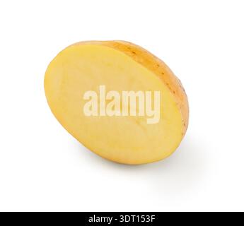 Various Potato Types Cut in Half Stock Photo
