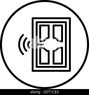 Smartdoor Vector Icon Design Illustration Stock Vector