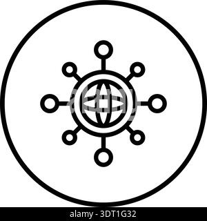 Networking Vector Icon Design Illustration Stock Vector