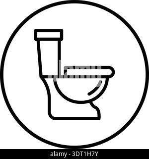 Toilet Vector Icon Design Illustration Stock Vector