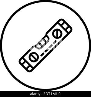 Spirit level Vector Icon Design Illustration Stock Vector