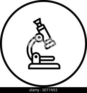 Microscope Vector Icon Design Illustration Stock Vector