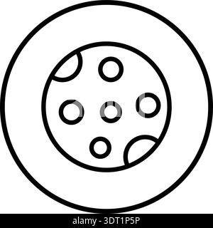 Moon phase Vector Icon Design Illustration Stock Vector