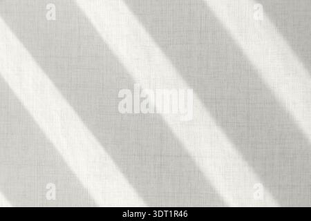 Light and shadow geometric in canvas style background in trendy color of 2026 year Cloud Dancer. Stock Photo