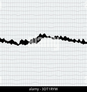 Abstract horizontal grid lines in graph style graphic design, Crumpled white paper texture with a subtle hand-drawn grid pattern Stock Vector