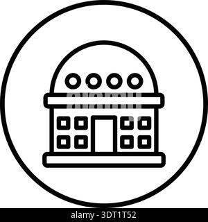 Planetarium Vector Icon Design Illustration Stock Vector
