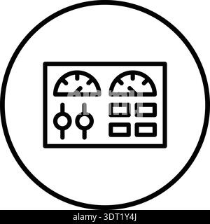Control panel Vector Icon Design Illustration Stock Vector