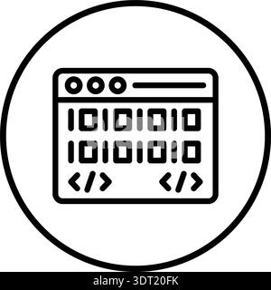 Coding Vector Icon Design Illustration Stock Vector