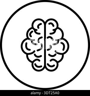 Human brain Vector Icon Design Illustration Stock Vector