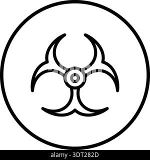 Bio hazard Vector Icon Design Illustration Stock Vector