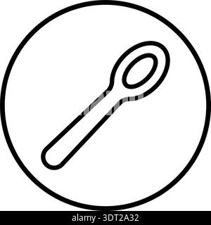Spoon Vector Icon Design Illustration Stock Vector