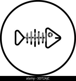 Fish tail Vector Icon Design Illustration Stock Vector