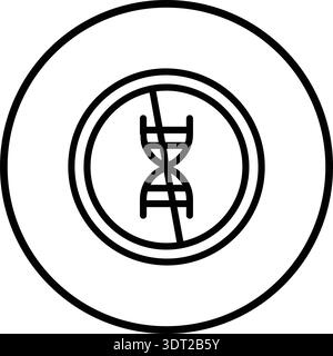 No gmo Vector Icon Design Illustration Stock Vector