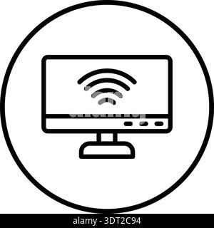 Wireless Connectivity Vector Icon Design Illustration Stock Vector