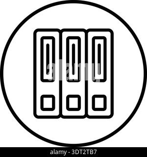 Folder Vector Icon Design Illustration Stock Vector