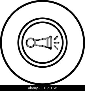 Horn Vector Icon Design Illustration Stock Vector