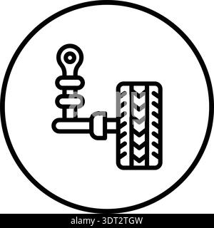 Auto suspension Vector Icon Design Illustration Stock Vector