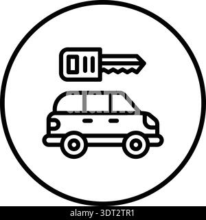 Key Vector Icon Design Illustration Stock Vector
