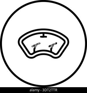 Windscreen Vector Icon Design Illustration Stock Vector