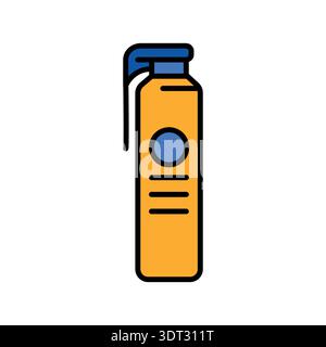 Industrial lubricant color line icon for digital and print projects. PFAS product. Minimal clean icons for apps and websites. Modern simple icons for Stock Vector
