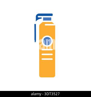 Industrial lubricant color flat icon for digital and print projects. PFAS product. Minimal clean icons for apps and websites. Modern simple icons for Stock Vector