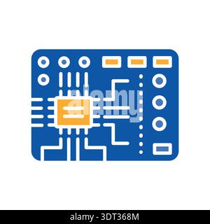 Electronics color flat icon for digital and print projects. PFAS product. Minimal clean icons for apps and websites. Modern simple icons for UI UX and Stock Vector