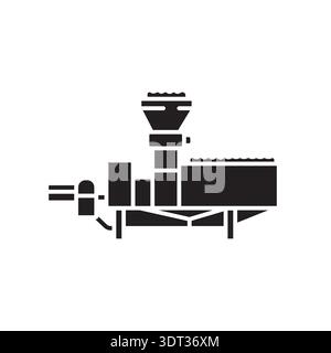 olive crushing color flat icon. Vector isolated element. Editable stroke. Stock Vector