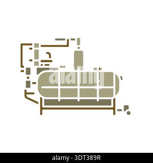 olive malaxation color flat icon. Vector isolated element. Editable stroke. Stock Vector