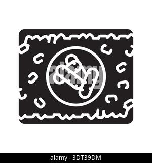 fungal contamination color flat icon for digital and print projects.  Minimal clean icons for apps and websites. Modern simple icons for UI UX and bra Stock Vector