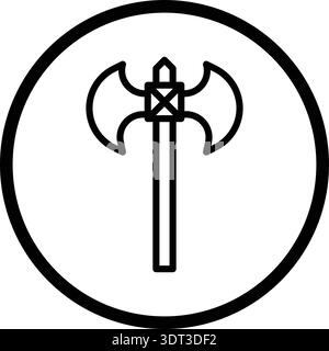 Axe Vector Icon Design Illustration Stock Vector