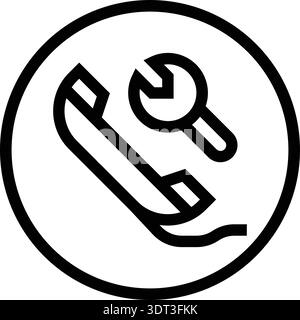 Maintenance Cal Vector Icon Design Illustration Stock Vector