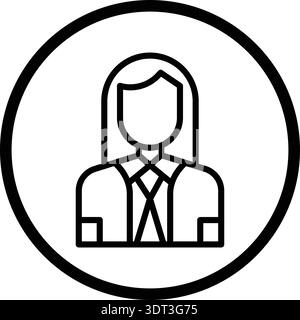 Company Secertary Vector Icon Design Illustration Stock Vector
