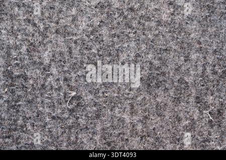 Gray Felt Material With Soft Mottled Fibers For Decor And Acoustics Stock Photo