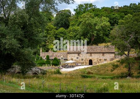 The Restaurant at Haddon Hall Peak District National Park in England UK Stock Photo