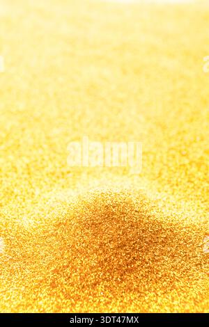 Golden Mosaic Collection of Shimmering Textures During Bright Daylight Stock Photo