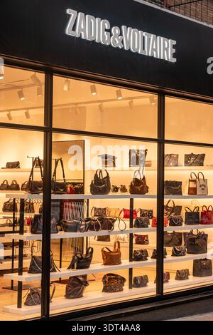 LONDON - DECEMBER 15, 2025: Zadig & Voltaire luxury fashion store in Hampstead Stock Photo