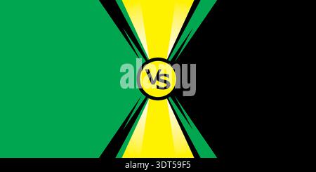 VS Background Vector Design. Boxing match versus template Stock Vector