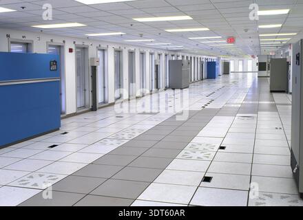 Data center before servers are installed, Pennsylvania USAdelay Stock Photo