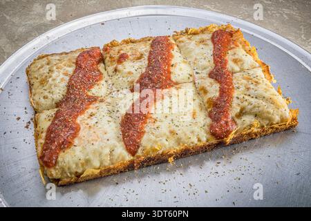 Entire Sicilian Pizza, Philadelphia USA Stock Photo