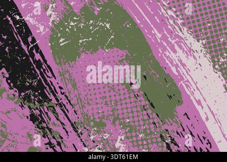 Horizontal Abstract Grunge Texture Background Stock Vector