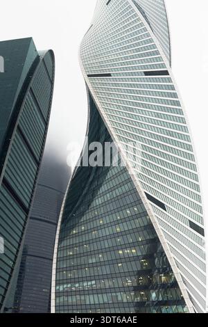 Collection of Modern Buildings in a City With Unique Architectural Designs and Shapes Stock Photo