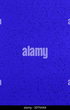 Blue cork textured background.  Notice board painted close-up. Stock Photo