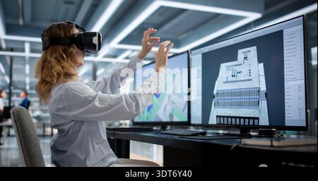 Creating Cutting-edge 3D Building Models Using Digital Architecture Technology. Stock Photo