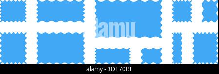 Curvy organic rectangle forms with soft flowing edges. Ideal for posters, social content and layout design. Stock Vector
