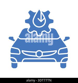 AI fuel optimization color flat icon for digital and print projects.  Minimal clean icons for apps and websites. Modern simple icons for UI UX and bra Stock Vector