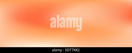 Sunset gradient drawn in orange and coral color. Stock Vector